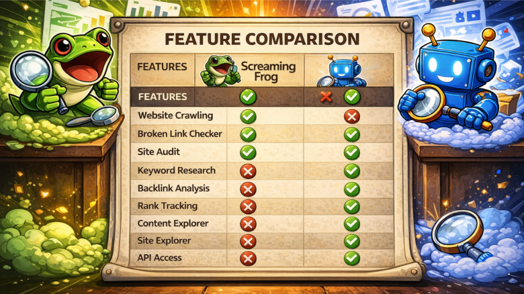 screaming frog vs ahrefs