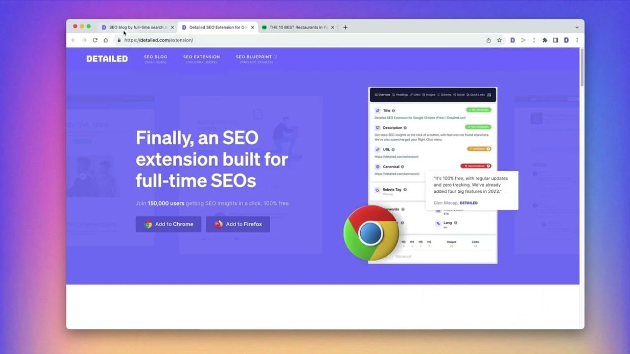 Detailed SEO Extension for Faster On-Page SEO Analysis 