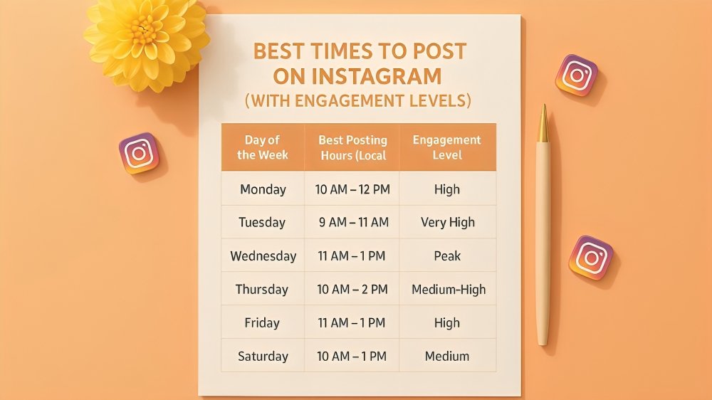 best time to post on instagram in india