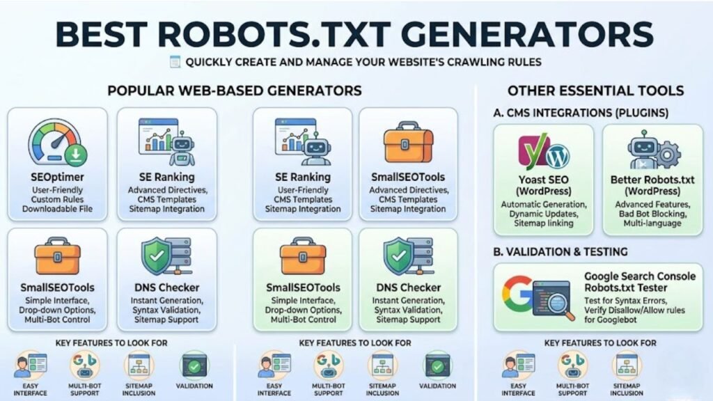 Best Robots.txt Generator Tools