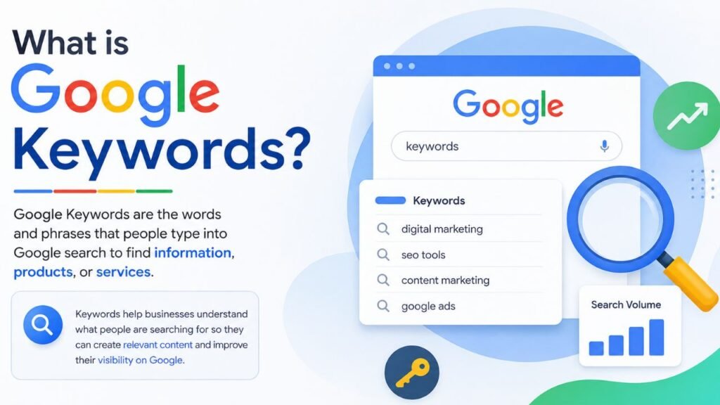 what is google keywords